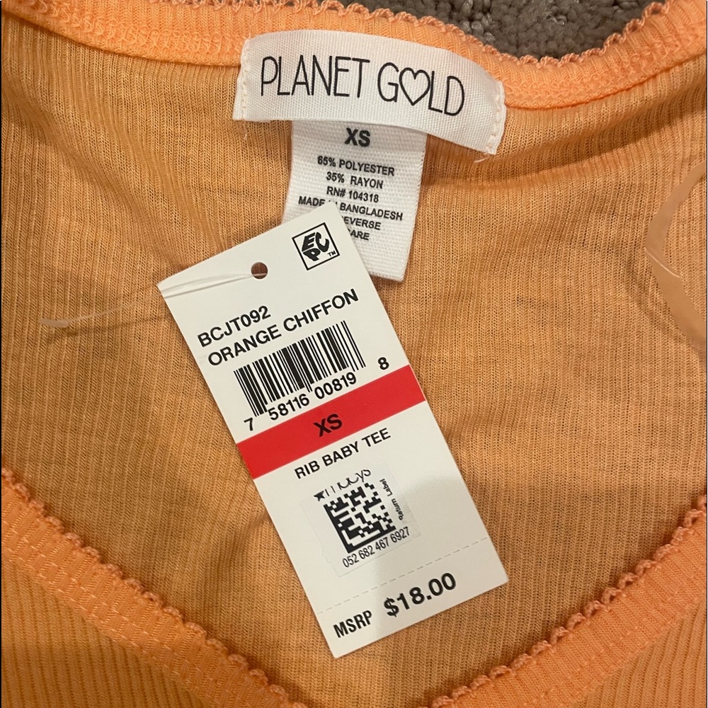 orange tee - Picture 2 of 2